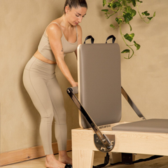Elina Pilates Elite Wood Reformer | Stackable Pilates Reformer