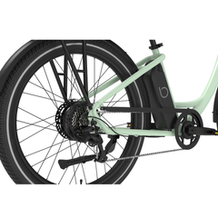 Blix Sol X Comfort eBike pedal, crank, and rear drivetrain close-up