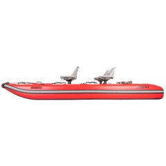 Sea Eagle FastCat14 Catamaran – Deluxe 2 Person Package side profile showing long catamaran hull and two seats