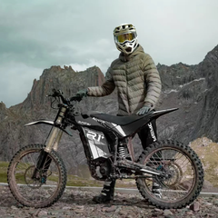 Rider with the Eunorau R1+ on a mountain trail