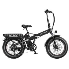 Black Heybike Mars 2.0 folding electric bike shown from the side.
