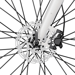 Heybike Venus Electric Bike front disc brake close-up