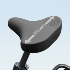 Himiway D5 2.0 20" close-up showing comfort saddle