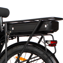 Eunorau T1 Recumbent Trike rear battery and fender close-up
