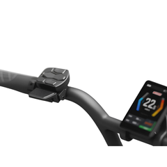 Himiway D5 2.0 Camo close-up showing handlebar display screen and control buttons