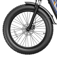 Jasion Thunder Pro ST front fat tire and suspension fork close-up