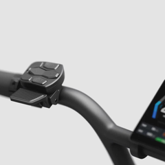 Himiway D5 2.0 20" close-up showing handlebar control buttons
