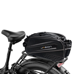 Jasion Thunder Pro ST rear storage bag mounted on cargo rack