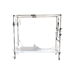 Align-Pilates Full Cadillac Frame (for A & C Series) front view showing full metal frame, straps, and attachment points
