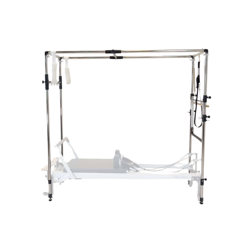 Align-Pilates Full Cadillac Frame (for A & C Series) front view showing full metal frame, straps, and attachment points