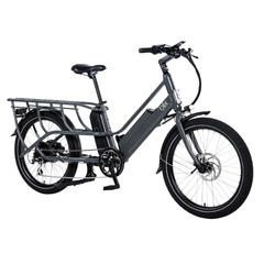 Blix Packa Genie Cargo eBike in Slate Gray side view