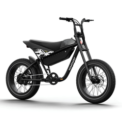 Himiway C5 Sport electric bike side view in black with fat tires and retro-style frame