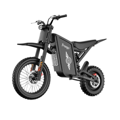 FreeGo X0 Electric Mini Bike black studio front angle view