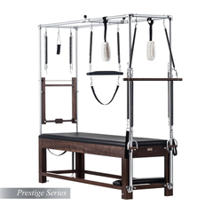Legacy Pilates Apparatus Pilates Cadillac in Walnut – full Cadillac apparatus with tower, springs and accessories