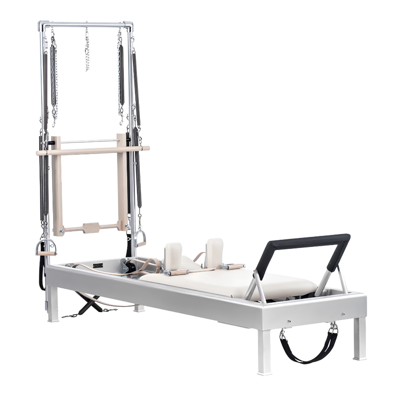 Legacy Pilates Apparatus Aluminum Pilates Reformer / Tower Combination with footbar