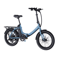 Blix Vika X Folding eBike in blue side view