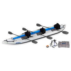 Sea Eagle Classic 465ftc FastTrack – Pro Package inflatable kayak with paddles, pump, repair kit, and carry bag