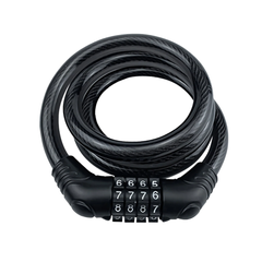Jasion Ebike Bicycle Combination Lock showing the flexible cable and number dials