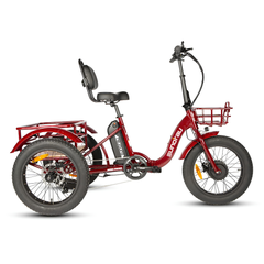 Eunorau NEW-TRIKE 2.0 side view in red