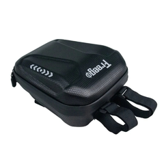 Freego E-Bike Waterproof Front Bag – angled product view showing zippered hard-shell design