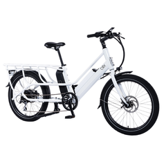 Blix Packa Genie Cargo eBike in Bright White side view