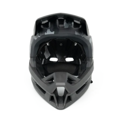 Gray Camouflage Yozma Off-Road Dirt Bike Helmet Front View