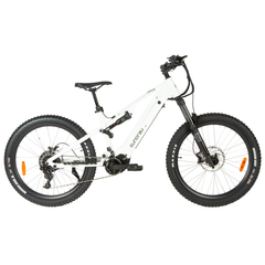 Eunorau URUS 2.0 electric mountain bike side view in Cloud White