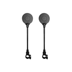 Rear view of Jasion Ebike Universal Mirrors with adjustable stems