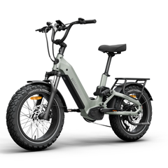 Himiway D5 2.0 20" electric bike front angled view showing handlebar, frame, and fat tires