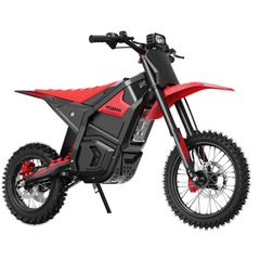 Yozma IN 10 Red Electric Dirt Bike Angled Front View