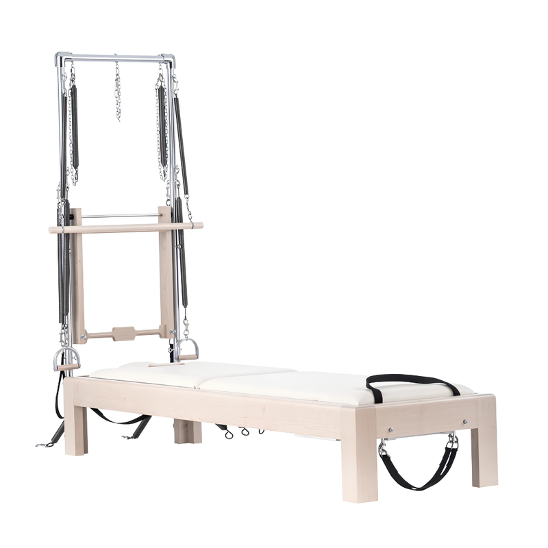 Legacy Pilates Apparatus Maple Pilates Reformer / Tower Combination with extended carriage platform