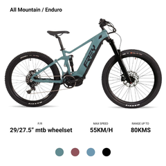 Frey AM1000 V6 Electric Mountain Bike | Full Suspension eMTB | Bafang M620