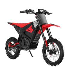 Yozma IN 10 Red Electric Dirt Bike Angled Front View