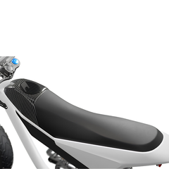 Himiway C5 close-up showing long comfort saddle