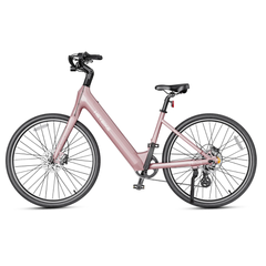 Heybike Venus Electric Bike in Rose Goldside view