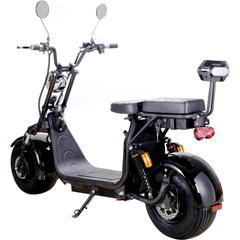 MotoTec Knockout 60V 2000W Lithium Electric Scooter rear three-quarter view