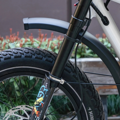 C5 Lengthened Fender Kit – rear fender installed over Himiway C5 rear wheel