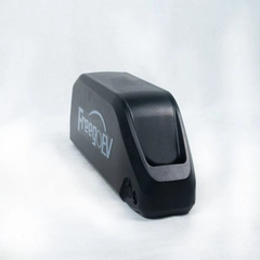 Freego Genuine Lithium Battery for F Series Electric Bikes – rear angled view showing battery housing and connector area