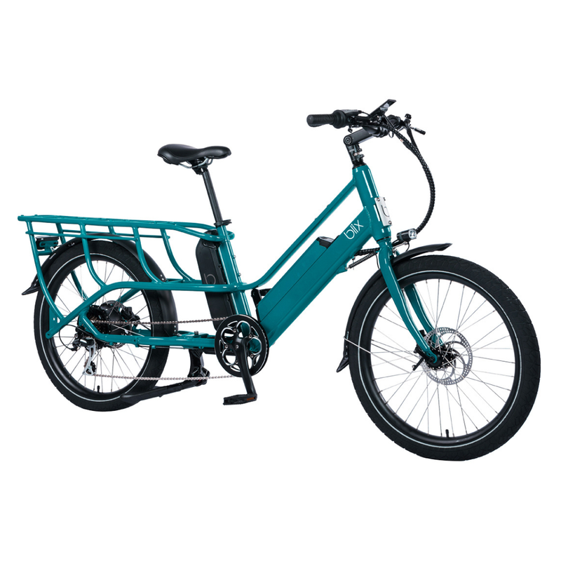 Blix Packa Genie Cargo eBike in Teal side view