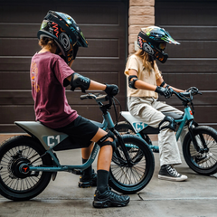 Himiway C1 Kids eBike in use by kids riding outdoors