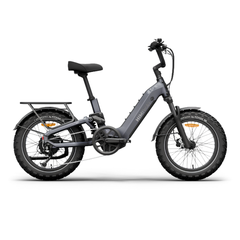 Himiway D5 2.0 20" electric bike in Space Grey side view