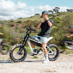 Himiway C5 electric bike in use on outdoor trail