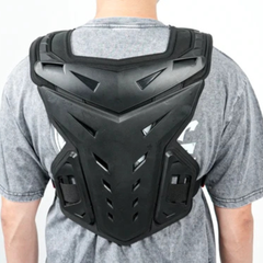 Yozma Off-Road Chest Protector Rear View While Worn