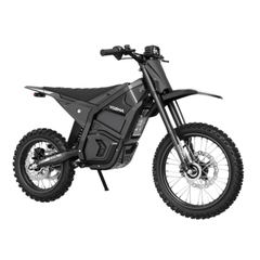 Yozma IN 10 Pro Black Electric Dirt Bike Angled Side View