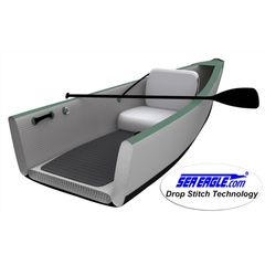 Sea Eagle TC16 Travel Canoe – Start Up close-up showing drop stitch floor technology