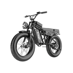 FreeGo F0 Electric Bike black front three quarter view