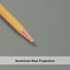Severtson Quickfold Series Portable 16:9 175" Matte White / Rear Projection close-up showing rear projection screen material corner