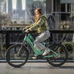 Himiway A7 Pro electric bike in use on paved path
