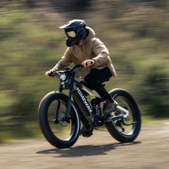 Himiway D7 Pro electric hunting bike in use on outdoor trail