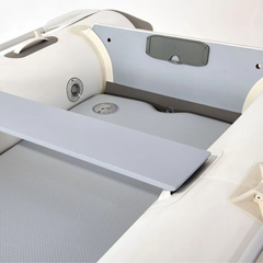 Aqua Marina AIRCAT 3.35m Inflatable Catamaran close-up showing interior deck and side tube
